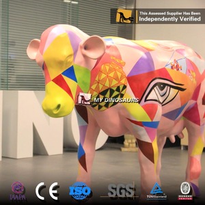 MYDINO modelo de <span class=keywords><strong>vaca</strong></span> <span class=keywords><strong>3D</strong></span> mecánico animal de resina de tamaño natural - Product Image 2