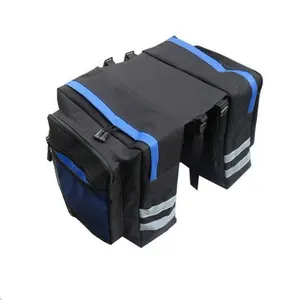 Outdoor cycling sports bike double carry large capacity bag bicycle rear rack saddle pannier tail bag rear seat bag