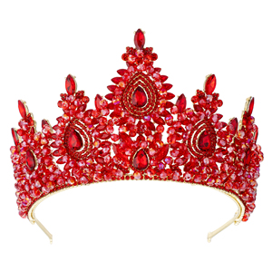 Có Thể Điều Chỉnh Nữ Hoàng Diadem Tóc Trang Trí Pha Lê Trang Sức Cưới Thiết Lập Cho Hoa Hậu Hoàng Gia Vẻ Đẹp Vũ Trụ Pageant Thế Giới Quốc Gia Vương Miện - Product Image 1