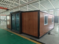 VOROS 2 Maison Conteneur Préfabriquée de Luxe Extensible en Acier à 3 Chambres, Prête à l'emploi, Résistante aux Ouragans, Maison Mobile Préfabriquée Compacte