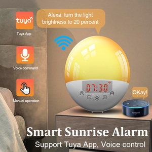 EMAFスマートテーブル時計ベッドサイドキッズウェイクアップライトヨーロッパヨーロッパの倉庫日の出目覚まし時計日月時計 - Product Image 2