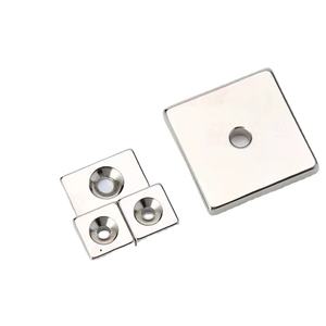 Les formes et les tailles peuvent être personnalisées trou carré N35 N38 N40 N45 N52 tête fraisée aimant néodyme carré aimant bloc fort - Product Image 4