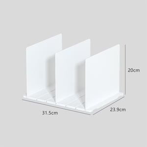 Lot de 3 diviseurs d'étagères de <span class=keywords><strong>bureau</strong></span> de supermarché en acrylique en plastique séparateurs de stockage de vêtements vente en gros - Product Image 3