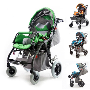 Lightweight Manual Wheelchair Foldable <b>Mobility</b> <b>Chair</b> Aluminum Frame Pediatric Wheelchair with Canopy for CP Children - Product Image 2