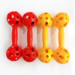 Al por mayor Sonajero de mano hueco de plástico colorido con sonido de campana, Instrumento de percusión Orff para niños, para ejercicio matutino - Product Image 2