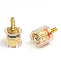 2Pcs OEM KCT DIY Home Car Stereo Screw Binding Post Speaker Amplifier Terminal 4MM Audio Banana Jack Terminal