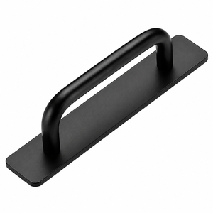Modern Minimalism Simple Aluminum Alloy Non-Perforated Bathroom Armrest Cabinet Door <b>Drawer</b> Handles with 3M Glue - Product Image 1