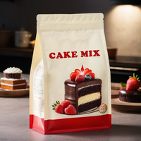 Sac Ziplock imprimé personnalisé mélange crêpe gaufre poudre pochette 300g emballage en poudre chocolat fruits Milkshake