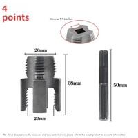 Outil de réaménagement de filetages internes et externes pour tuyaux d'eau domestiques en métallurgie des poudres Tesho, universel 4/6 pouces, nouveau type, pour perceuse électrique
