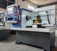 Machine de tournage horizontale CNC légère Fanuc/GSK pour moyeux de roue, outil de réparation de jantes en alliage par découpe diamantée, système de numérisation laser