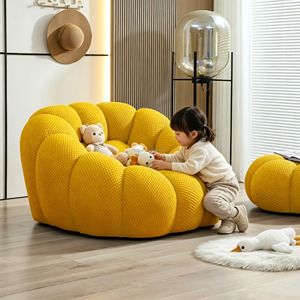 Factory Hot Sale Modern Luxury Compressed Lazy Chair Modern Bubble Pumpkin Football Shaped Single <strong>Sofa</strong> Chair for Bedroom Balcony - Product Image 2