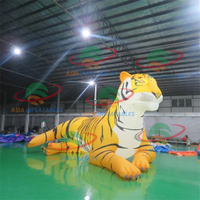 Escultura de Arte de dibujos animados inflable al aire libre/Tigre inflable/escultura de arte inflable para decoración de eventos