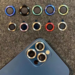 ฟิล์มกระจกนิรภัยกันรอยเลนส์กล้องสีดำเมทัลลิกสำหรับ iPhone 11 12 13 14 15 16 17 Pro Max - Product Image 5