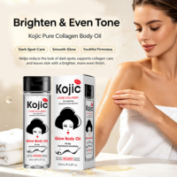 Huile corporelle éclaircissante DR.DAVEY Kojic Pure Collagen Glow, hydratante, lissante, améliore les taches brunes, soin du corps