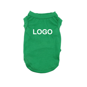 בגדי מחמד אופנה חולצה מסוגננת לכלבים חתולים כותנה נשיפה שרוול קצר לנשימה בגדי קיץ - Product Image 1