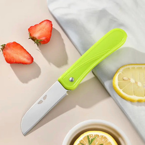 Folding Fruit Knife 2Cr13 Steel Pp Handle 4 Colors Portable Peeler For Kitchen Use - Product Image 2