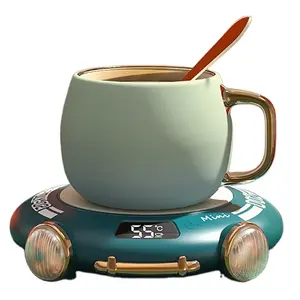 Araba ışık 110V/220V 20W masaüstü yüksek kaliteli elektrikli kupa ısıtıcı kahve fincanı isıtma pedi kaymaz taşınabilir kahve kupa ısıtıcı