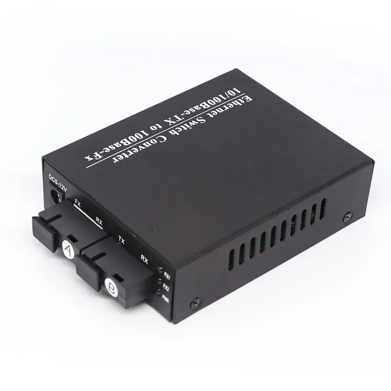 Xicom 2F2E 10/100M 24V Passive Reverse POE switch 2 RJ45 2 SC fiber Ethernet switch media converter