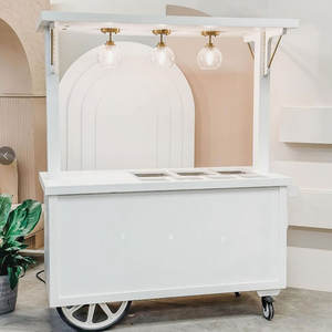 Chariot de restauration rapide en aluminium et fibre de verre personnalisé au prix d'usine, remorque mobile pour café, glaces, bonbons, chips, camion de présentation - Product Image 4