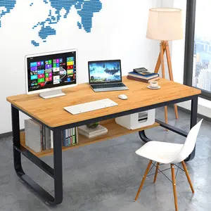 家庭办公室使用简单的现代大型工作站笔记本电脑桌学习写作木制办公室电脑桌