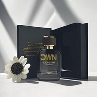 Prix usine Parfum Vaporisateur 50ML Parfum Bouteille En Verre Carré Rose Personnalisé Bouteille De Parfum Avec Boîte D'emballage