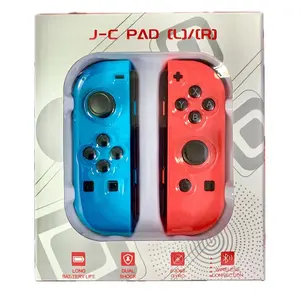 J-C colorido RGB efeito de luz motor de vibração giroscópio de seis eixos jogo alça gamepad controlador joystick para Switch