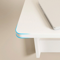 Table d'ordinateur murale pliable en bois massif pour la décoration intérieure
