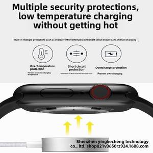 Cargador Universal S1-S10SE con Cable Trenzado USB-C de Aleación de Aluminio, <span class=keywords><strong>Carga</strong></span> Rápida Magnética Inalámbrica para Reloj - Product Image 4