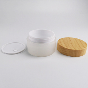 Mỹ Phẩm Rỗng 30G Đôi Tường PP Lọ Nhựa Với Vít <span class=keywords><strong>Top</strong></span> Tre Có Nắp Đậy Thân Thiện Với Môi <span class=keywords><strong>Container</strong></span> Cho Chăm Sóc Da Lỏng Bột - Product Image 5