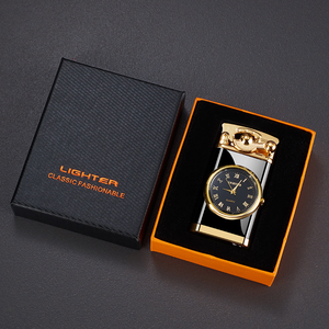 Debang Đồng Hồ Thiết Kế Nhẹ Hơn Đôi Ngọn Lửa Biểu Tượng Tùy Chỉnh Và Màu Sắc Xách Tay <span class=keywords><strong>Windproof</strong></span> Thuốc Lá Ngọn Đuốc Cigar Nhẹ Hơn - Product Image 5