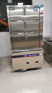 業務用餃子蒸し器スチームフードウォーマー電気電磁調理器ガス電磁シーフード蒸し器 - Product Image 2