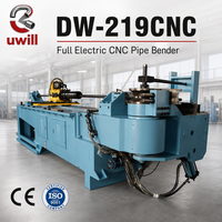 Cintreuse de tubes CNC entièrement électrique et automatique robuste DW-219CNC avec traitement de l'aluminium, haute sécurité pour les tuyaux de grues de construction
