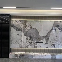 Panneau mural décoratif en PVC, imitation marbre, ignifuge, insonorisant, à haute brillance, artificiel, résistant aux UV