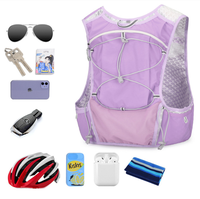 Sac à dos de course en polyester léger avec hydratation intégrée pour sports de plein air, marathon, trail, cyclisme, randonnée, escalade