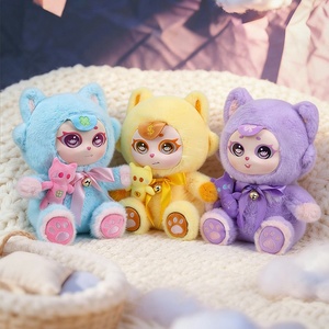 Poupée en peluche Angela Genuine Vinyl Face Purple Moon Ghost Cat, jouet en peluche de dessin animé, cadeau d'anniversaire pour enfants - Product Image 2