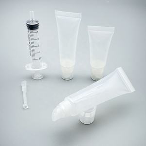 Toptan 10ml 15ml şeffaf PE plastik dağıtıcı çift kafa isteğe bağlı açılı meme veya su damlası kozmetik hortum dağıtıcı - Product Image 3