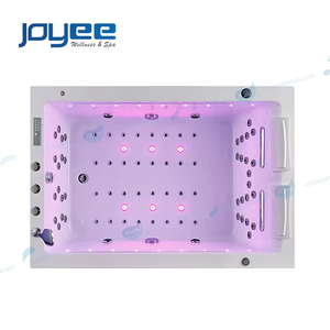 JOYEE nouveau design de l'usine <span class=keywords><strong>baignoire</strong></span> double tailles <span class=keywords><strong>baignoire</strong></span> de massage autoportante carrée avec plinthe LED intérieur <span class=keywords><strong>2</strong></span> <span class=keywords><strong>personnes</strong></span> utilisent une <span class=keywords><strong>baignoire</strong></span> spa - Product Image 2