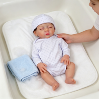 18 Zoll Realistische Vinyl-Reborn-Babypuppe für Wasserspiele, Lebensechte Neugeborenen-Puppe, Beruhigender Begleiter, Spielzeug-Geschenk für Kinder