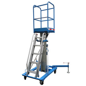 יד ניידת מדורגות טיפוס אלומיניום סגסוגת סולם הרמה ידנית אלומיניום להרים אנכי אנכי נייד אדם מעלית - Product Image 6