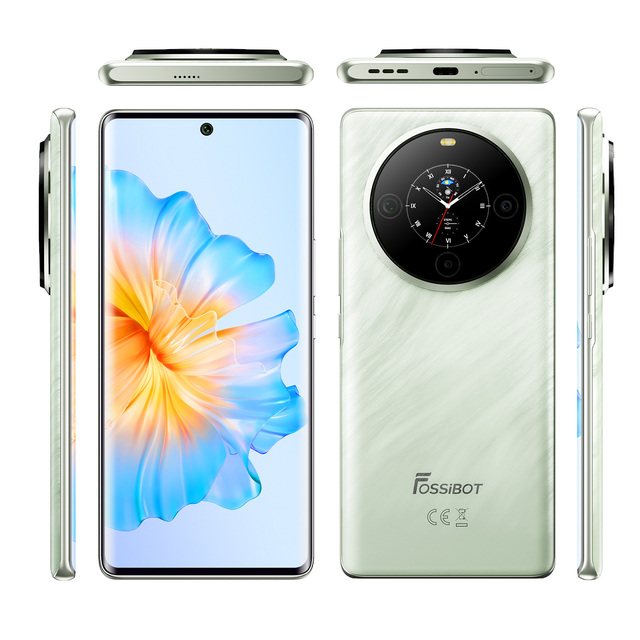 Fossibot S3 Pro Smartphone 6.67" FHD+ AMOLED Functional Rear Display Dual SIM 5000mAh 18W Fast Charge 6GB+128GB Mobile Phone
