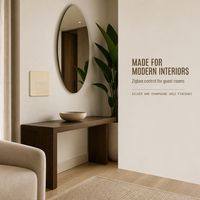 Interrupteur Zigbee avec panneau en verre brossé 86x86mm, interrupteur mural 1/2/3 voies pour la maison, l'hôtel, le bureau