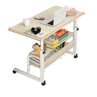 Bureau d'ordinateur convertible et réglable Mige en bois moderne, idéal pour le jeu et le travail à domicile, avec structure métallique – Vente en gros sur mesure