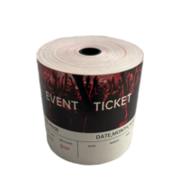 Papier d'impression personnalisé billets de cinéma sécurité billets de cinéma concert événement