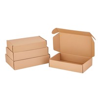 Cajas de Cartón Corrugado Pequeñas para Envíos, Materiales Reciclados, Laminación Mate, Carpetas Rígidas para Envíar Calcetines, Pieles y Otros Artículos Pequeños