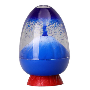 Eggshell Volcano Egg Floating Sand <b>Ornament</b> Acrylic Crystal Liquid Hourglass Unique Timekeeping Handmade Fun - Product Image 5