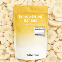 Groothandel Gedroogde Bananen 30g Natuurlijk Zonder Suiker Snack Vriesgedroogde Bananenschijfjes Gedroogd Fruit Snack OEM ODM Beschikbaar