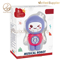 Robot Montessori multifuncional para bebés, Máquina Inteligente para niños, aprendizaje de Educación Temprana, máquina de cuentos musicales, juguetes relajantes