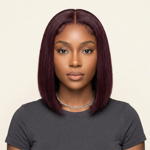 FH Wholesale Raw Vietnamese Hair Bob Lace Front <b>Wig</b> Glueless Full 2x6 Lace Front <b>Wig</b> #99j <b>Cheap</b> Human Hair <b>Wig</b> - Product Image 1
