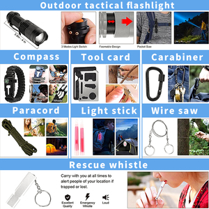 Kit de survie en plein air personnalisé en usine trousse de premiers soins étanche trousse médicale en plastique pour le camping fournitures médicales - Product Image 5