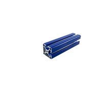 Profilé extrudé en aluminium anodisé 4040 couleurs personnalisé en gros Profilé en aluminium de décoration bleu